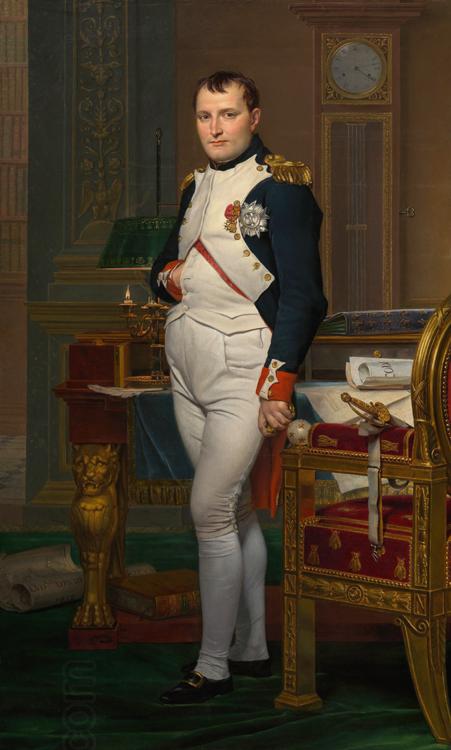 Jacques-Louis David Napoleon in his Study (mk08) oil painting picture